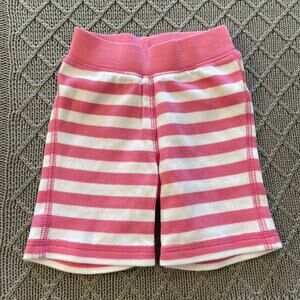 Hanna Andersson Pink & White Striped Bottoms ~ 0/3M